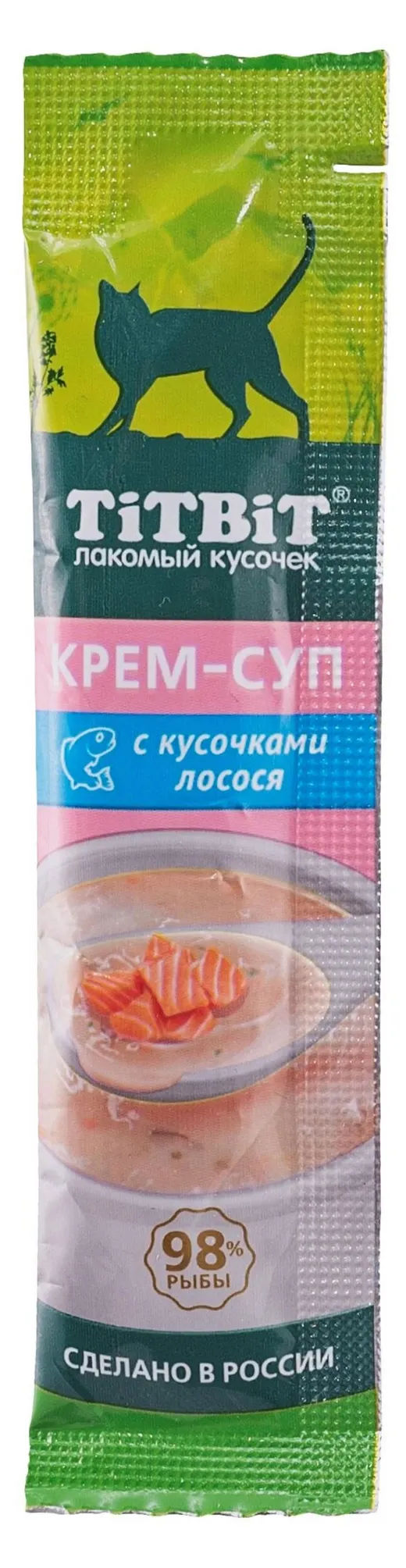 TiTBiT крем-суп с кусочками лосося 